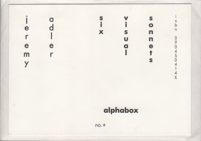 Six Visual Sonnets (Alphabox No9)