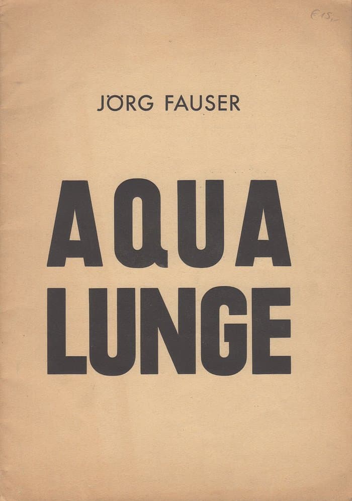 Aqualunge (Verlag Udo Breger) 1971