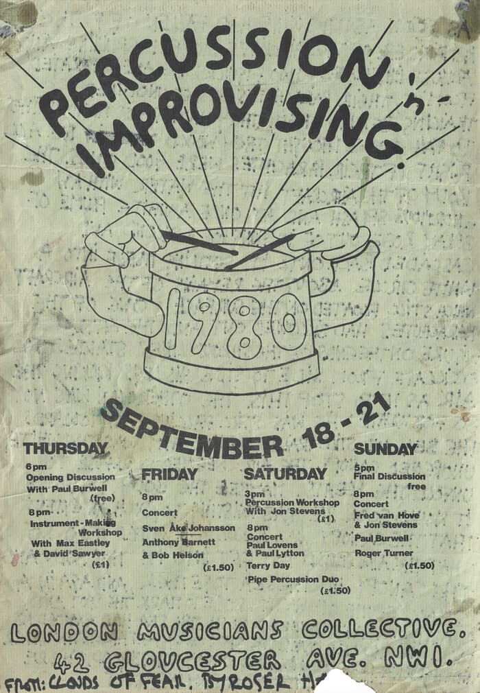 Percussion 'n' Improvising Poster