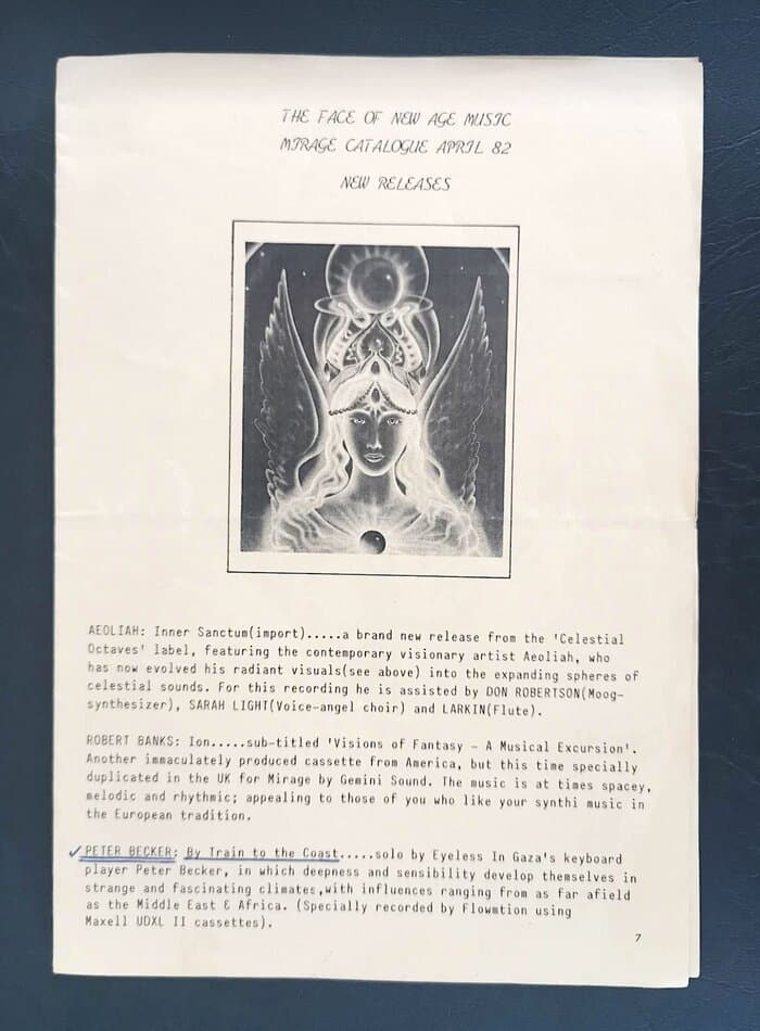 selected Mirage Distribution and Label Catalogues 1981-1985