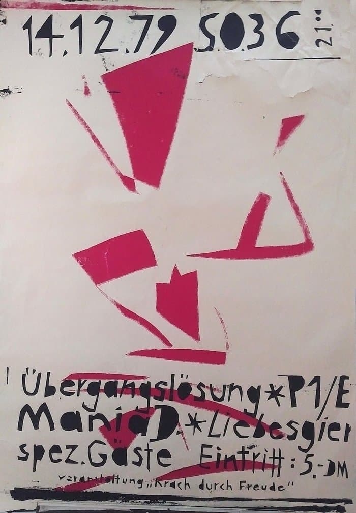 P1/E Mania D Liebesgier Übergangslösung Live 1979