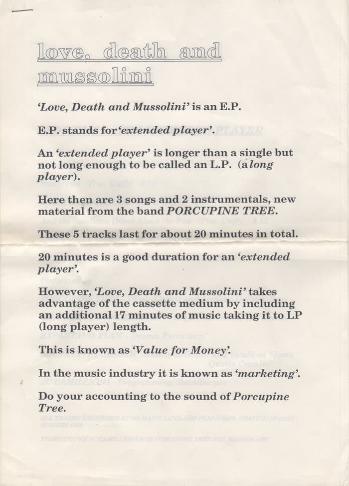 Love, Death & Mussolini