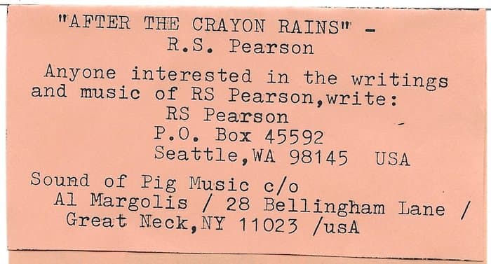 After The Crayon Rains (SOP 22)