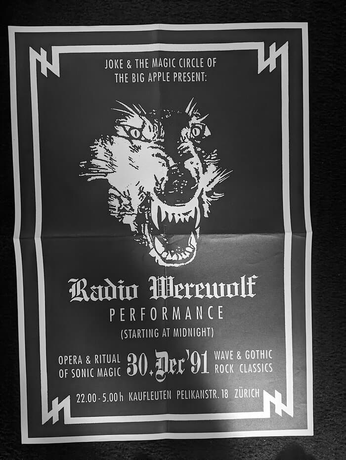 Poster Kaufleuten Zürich 30.Dezember 1991