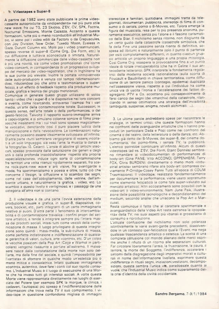 Report from the Final Academy