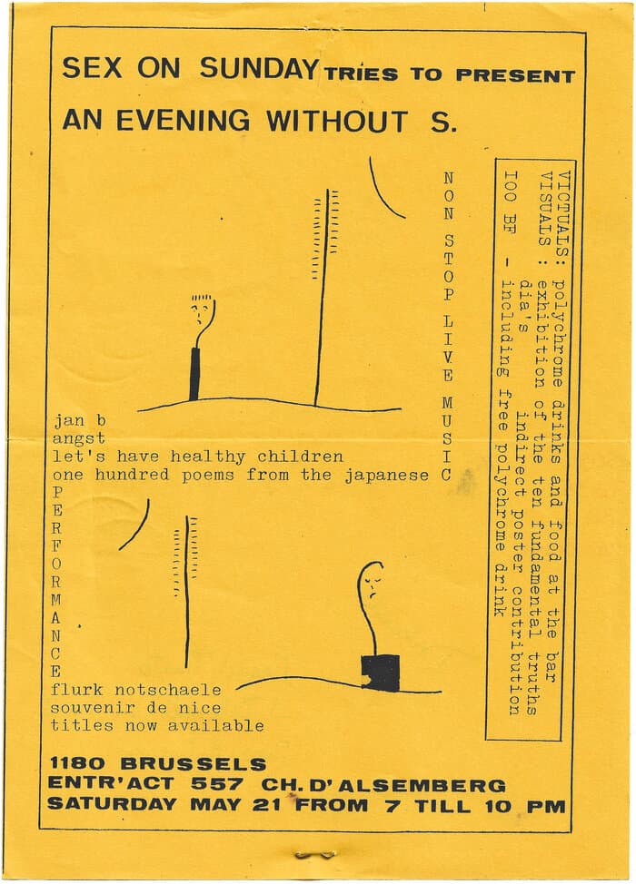 An Evening Without S. at Entr'Act Flyer