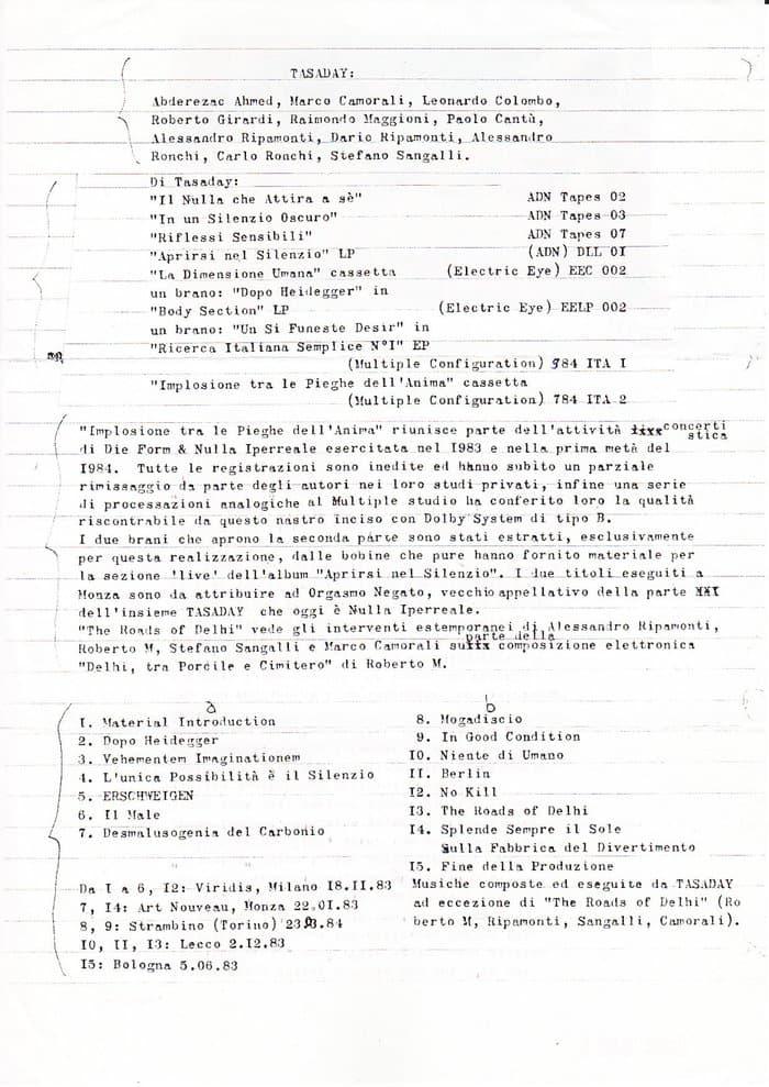 Overview and letter to Haufen