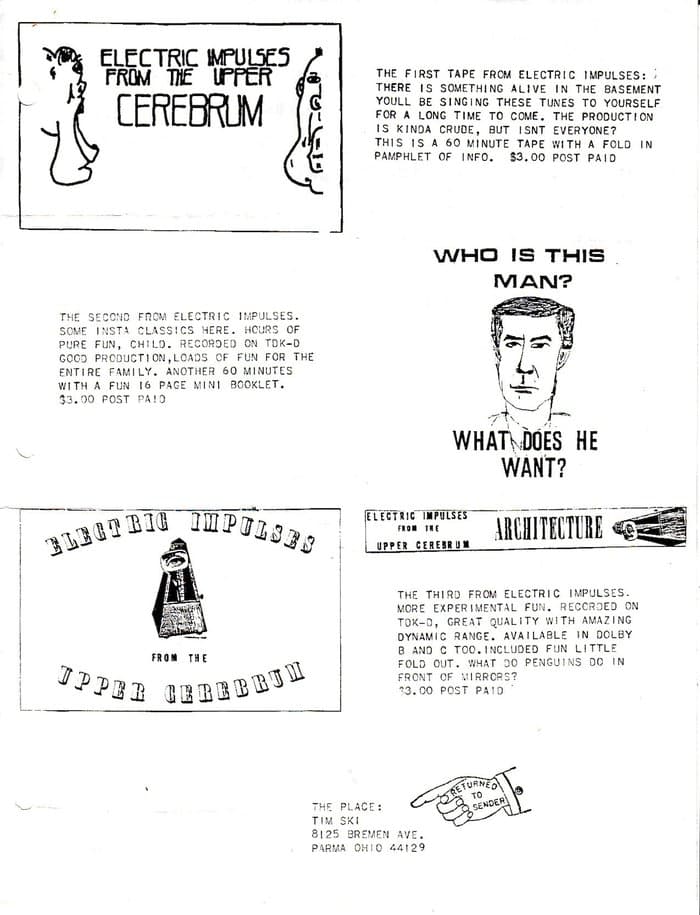 promo for From the Upper Cerebrum Tape