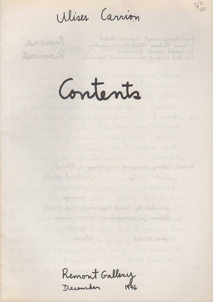 Contents (Remont Gallery) Polen 1976