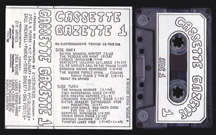 Cassette Gazette No.1