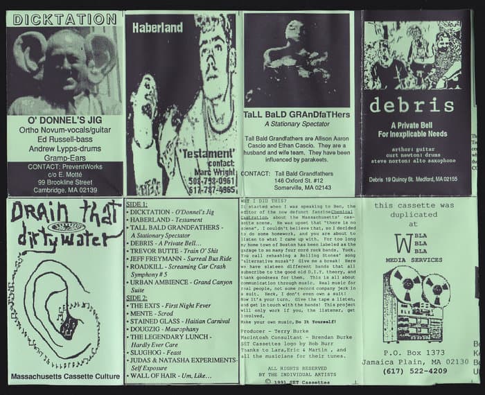 Drain that Dirty Water - Massachusetts Cassette Culture Compilation