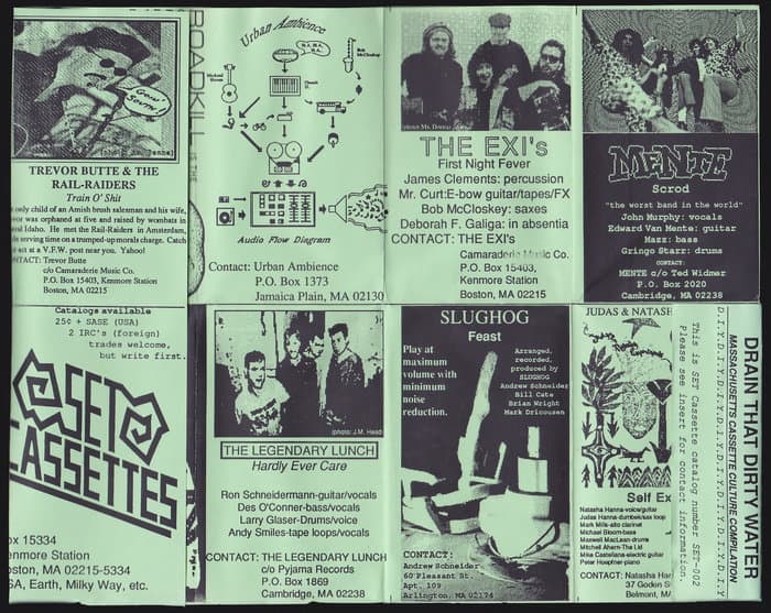 Drain that Dirty Water - Massachusetts Cassette Culture Compilation