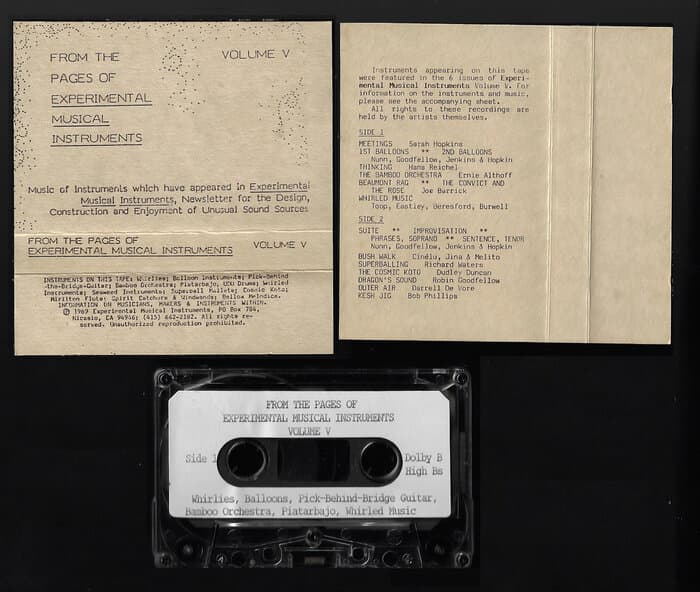 From The Pages Of Experimental Musical Instruments Volume V