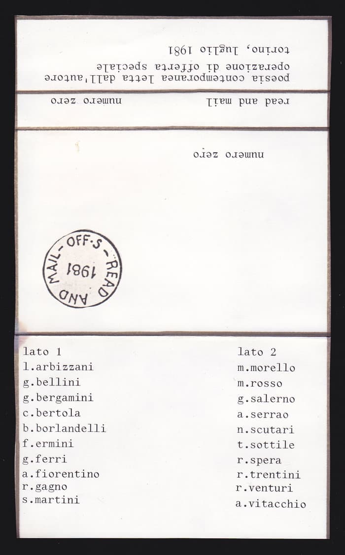 Read and Mail Numero Zero.