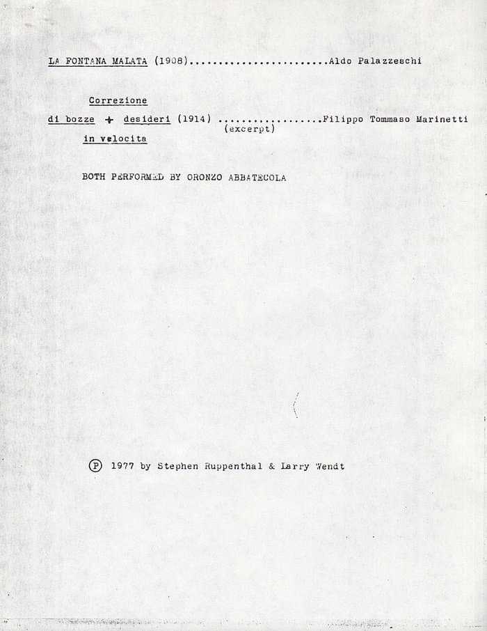 Variety Theater - An Anthology of Recorded Sound Poetry