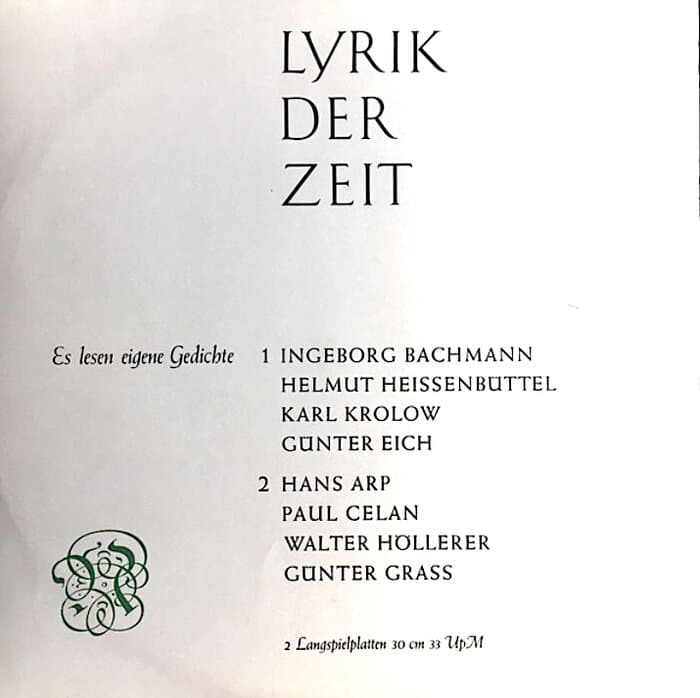 Lyrik der Zeit