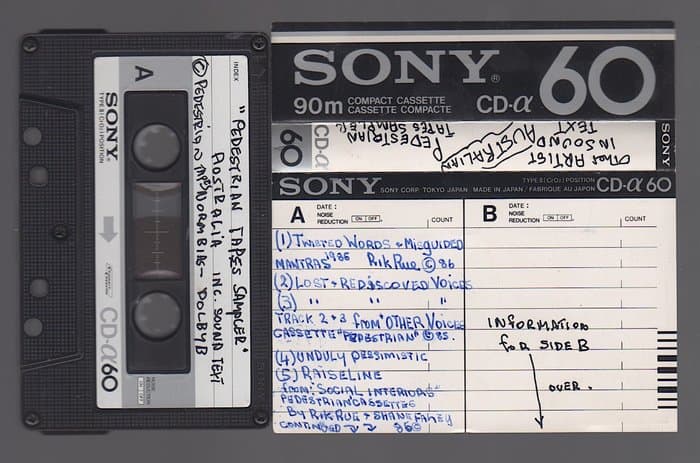 Other Artist in Sound Text - Pedestrian Tapes Sampler