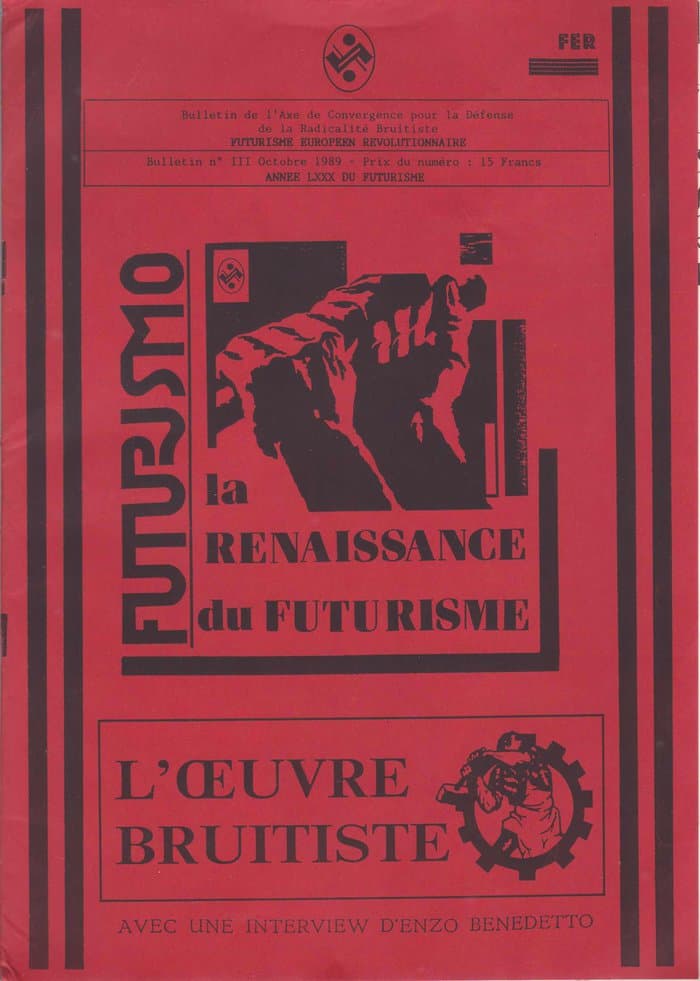 L'oeuvre Bruitiste Bulletin oct 89