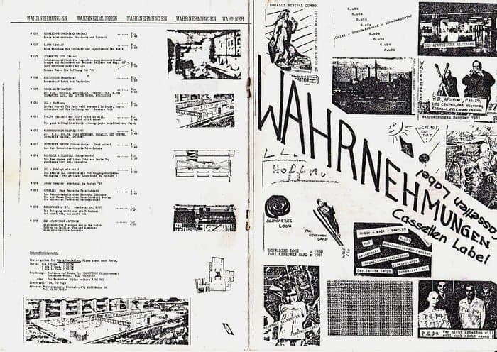 early Wahrnehmungen catalogue