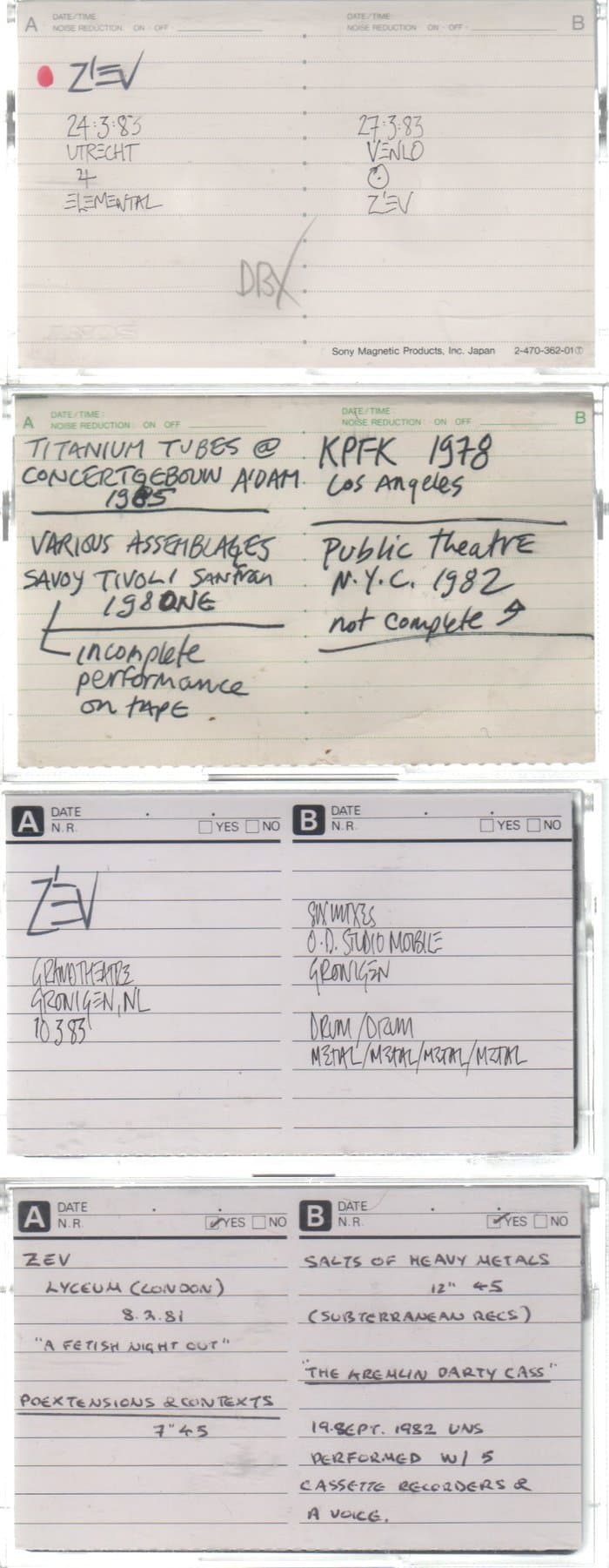 Various Archive Tapes