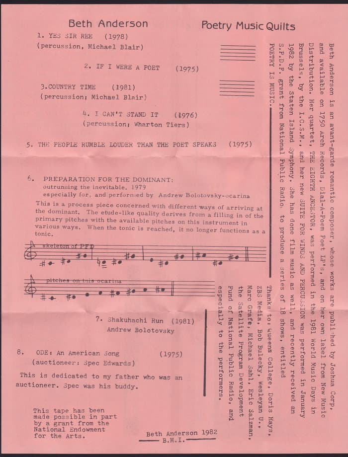 Poetry Music Quilts