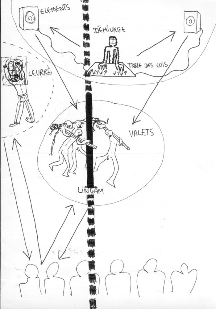 drawings of a concert concept for stenka bazin