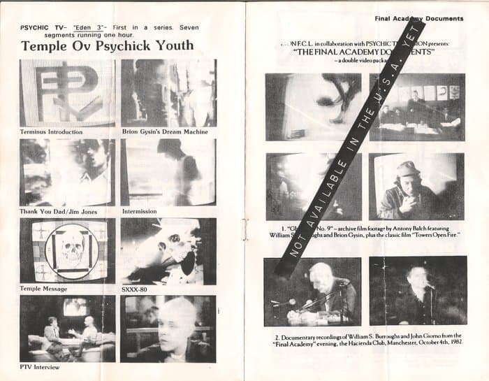 Fresh Sounds Video Catalogue 1985