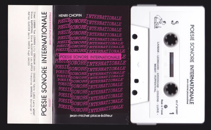 Poésie Sonore Internationale 1 & 2
