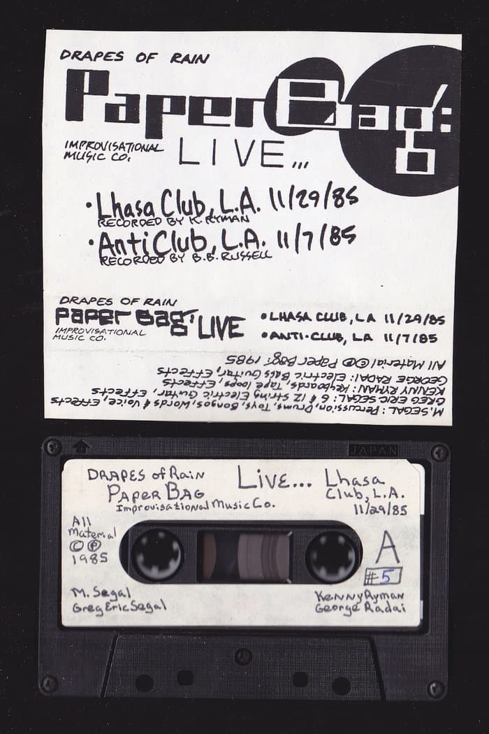 Drapes of Rain - Live Lhasa and Anti-Club 1985